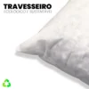 Travesseiro de Poliéster Fiori Suporte Médio 65cm x 45cm - 6