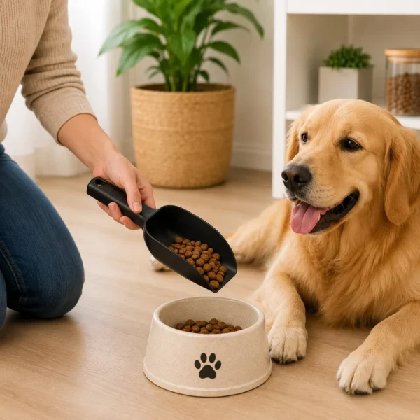 01402-2 Concha Dosadora para Rações Pegador Pá Preta - 2