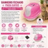 Caixa de Areia Banheiro Fechado para Gato Cat Toalete
