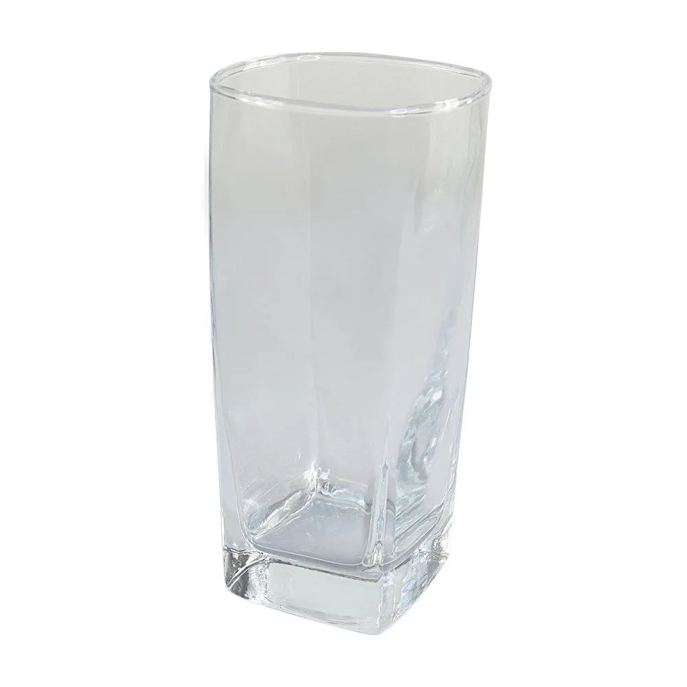 Jogo 6 Copos Quadrado Texas Vidro 290ml