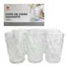 Conjunto 6 Copos de Vidro Diamante 370ml - 4