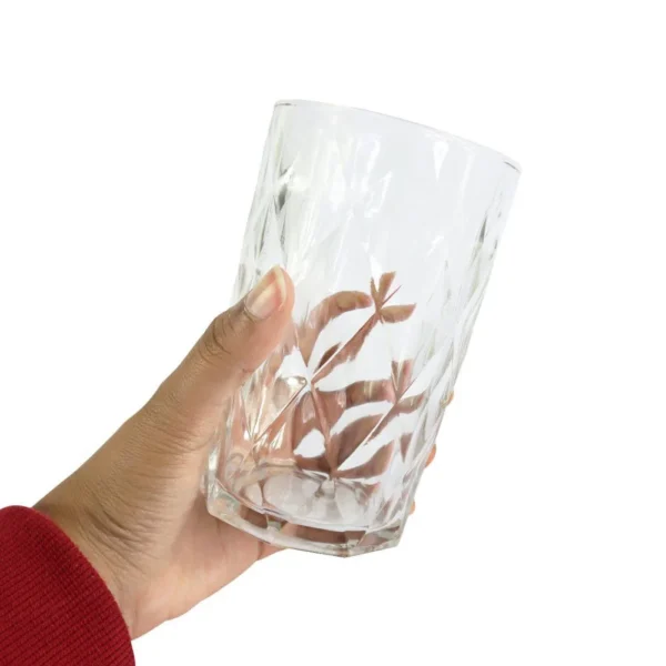 Conjunto 6 Copos de Vidro Diamante 370ml - 5
