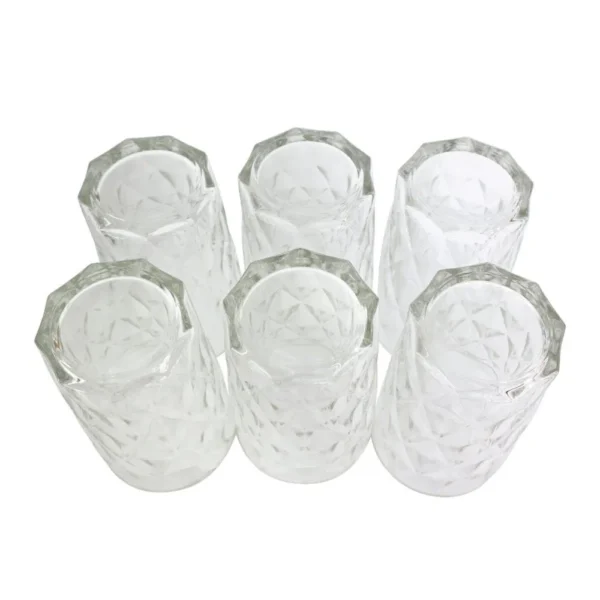 Conjunto 6 Copos de Vidro Diamante 370ml - 6