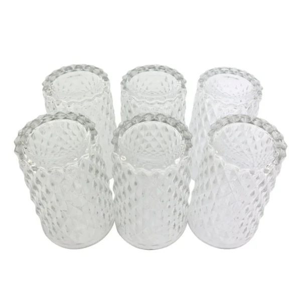 Conjunto 6 Copos de Vidro Bico de Jaca 370ml - 6