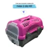 0513-5 Caixa de Transporte de Pet N2 - Rosa e Preto - 5