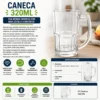 Caneca de Vidro Vitamina 320 ML - 5