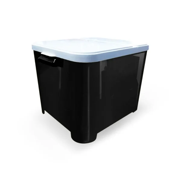 0543-1 Porta Ração Container Até 15kg Pote Preto
