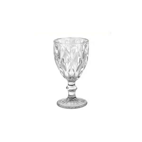 Jogo de Taças de Vidro Diamante 340 ml com 6 peças