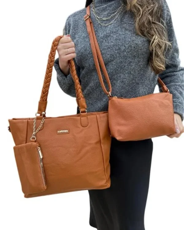 063-CR-1 Kit 3 Peças Bolsa Feminina