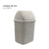 Cesto de Lixo Basculante Renda Floral 4,5 litros Branco - 3