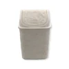 Cesto de Lixo Basculante Renda Floral 4,5 litros Branco - 4