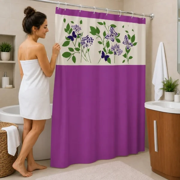 Cortina de Box Lilas Visor Avenca