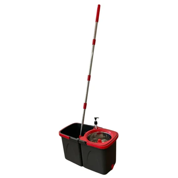 Mop Giratório Duo 360° Powermaid com Balde Duplo e Centrífuga em Aço Inox - 2