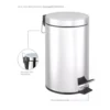 Lixeira Inox Redonda Multiuso - 3 Litros - 2