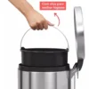Lixeira Inox Redonda Multiuso - 5 Litros - 2