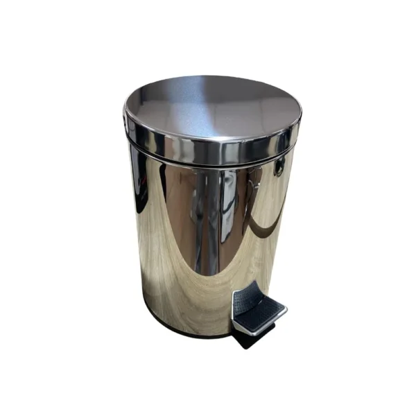 Lixeira Inox 3L com Pedal e Balde Interno Removível - 2
