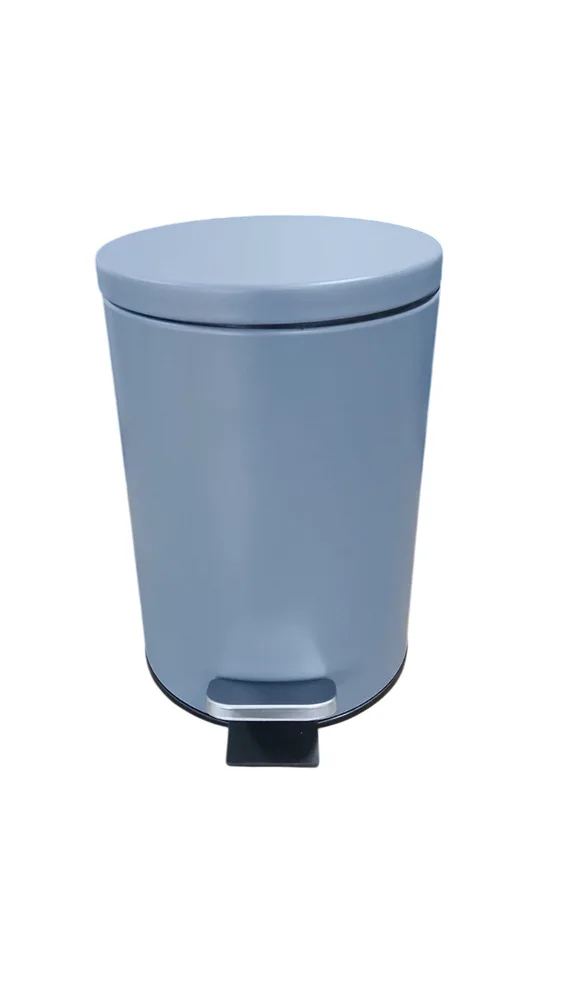 1.26071.01.8648-2 Lixeira Redonda com Pedal Multiuso Aço 3 litros - Cinza Matte - 2