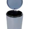 1.26071.02.8648-2 Lixeira Redonda com Pedal Multiuso Aço 5 litros - Cinza Matte - 2