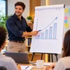10032-4 Bloco Flip Chart Anotações Aulas Palestras Folhas Papel 50 Folhas 630 x 800mm -Branco
