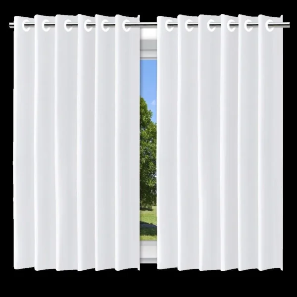 Cortina Blackout Branco c/ ilhos - 2
