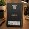 10114-1 Caderno Anual de 2027 - Preto e Azul