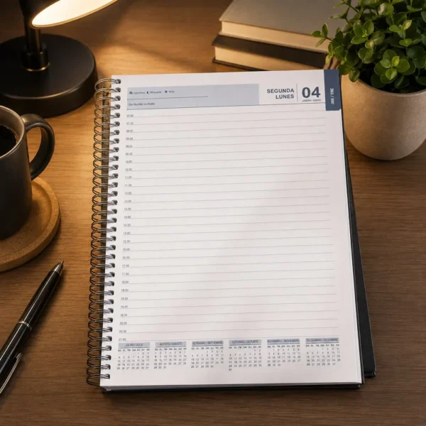 10114-3 Caderno Anual de 2027 - Preto e Azul - 3