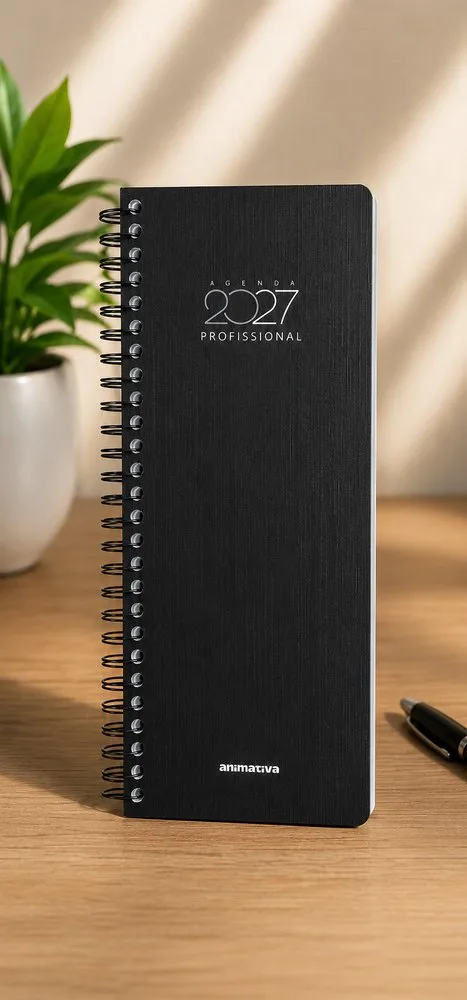 10118-2 Agenda Anual Capa Dura Espiral 2027 - Preta - 2