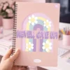 Caderno Universitário Feminino Capa Dura Never Give Up – 80 folhas - 3