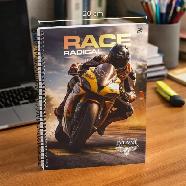 10168-4 Caderno Universitário Moto Radical 10 Matérias – 160 folhas - 4