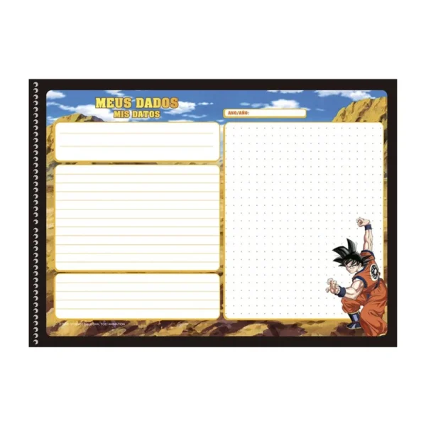 Caderno de Cartografia e Desenho Dragon Ball Z - Sortido - 6