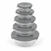 Conjunto 5 Potes de Vidro Com Tampa - Sortido - 5