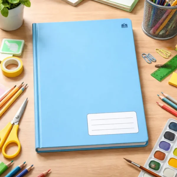 Caderno Grande Capa Dura 96 Folhas - Azul