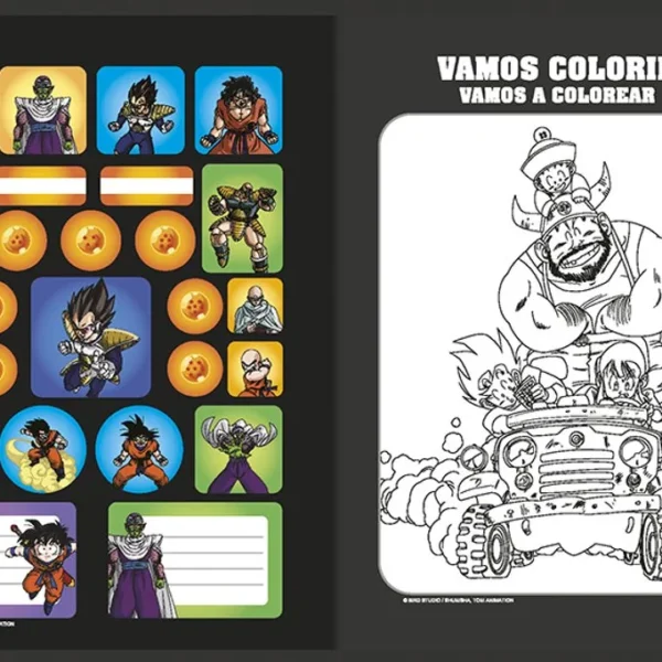 Caderno Costurado Dragon Ball Z 80 folhas - Sortido
