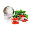 109024-1 Conjunto 5 Potes Herméticos Bavaria Com Tampa - Inox