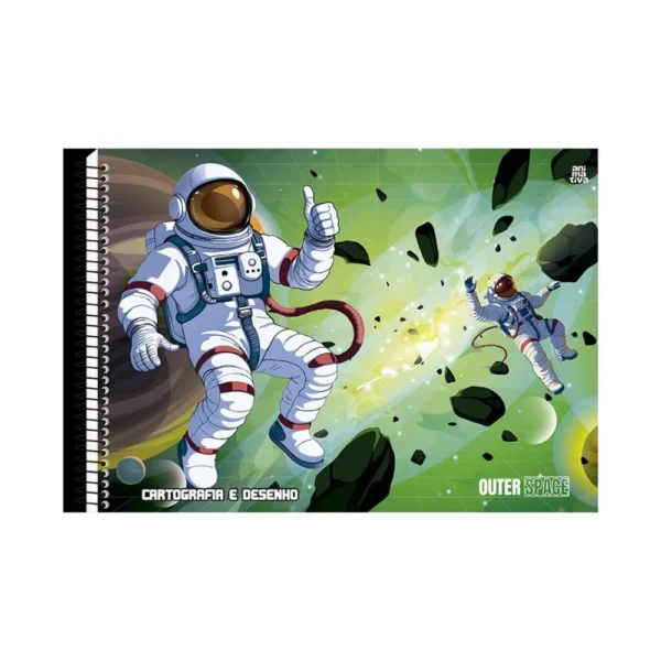 10930-2 Caderno de Cartografia e Desenho Outer Space - Sortido - 2