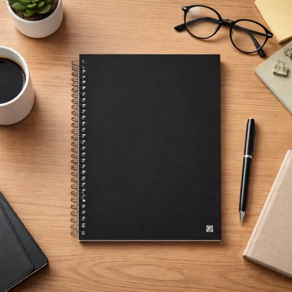 Caderno Universitário 1 Matéria com 70 Folhas - Preta - 4