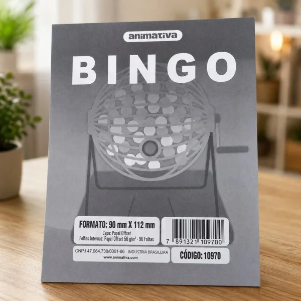 Cartela de Bingo 96 Folhas - 2