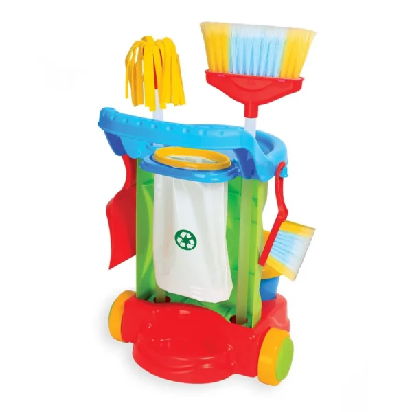 1098-2 Carrinho De Limpeza Infantil Brinquedo (Carrinho Completo) - 2