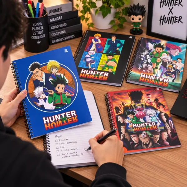 Caderno Universitário Hunter x Hunter 1 Matéria 80 Folhas - 3