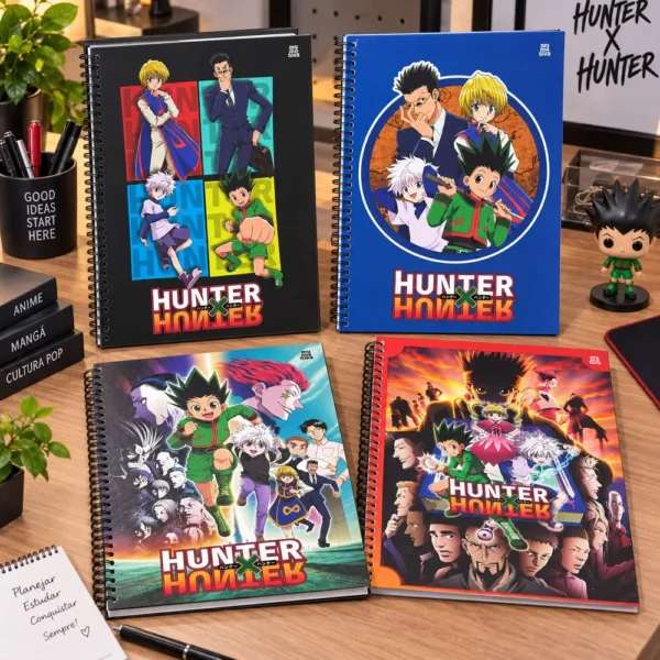 Caderno Universitário Hunter x Hunter 1 Matéria 80 Folhas - 4