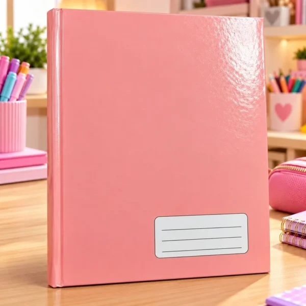 Caderno Escolar Anotações com 96 Folhas Formato 200 x 275 mm – Papel 56 g/m² -Rosa