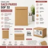 11226-2 Caixa com 250 Envelopes 229x324 - Pardo - 2