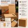 Caixa 250 Envelopes 240x340 - Parda - 4
