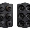 116009-1 Forma 6 Cavidades Silicone Donuts Antiaderente Assadeira Molde Bolo Cozinha Resistente