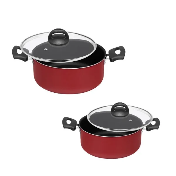 Conjunto Panelas Antiaderente com Tampa de Vidro 13 peças - 2