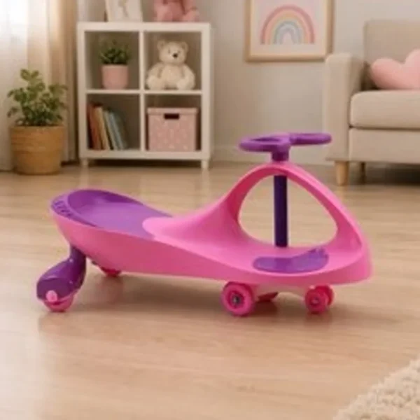 Carrinho Infantil Super Car Giratório - Rosa