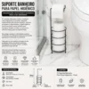 1406bl-4 Suporte Banheiro Para Papel Higiênico - Preto - 4