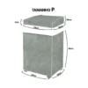 Capa Maquina de Lavar Flanelada Jeans P