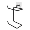 Suporte Duplo para Papel Higiênico - Preto