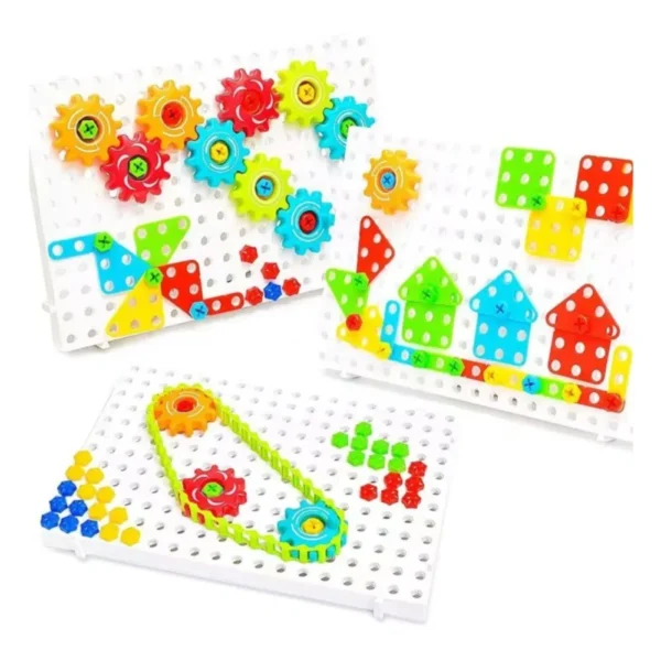 Kit Ferramenta Infantil Quebra Cabeça Engrenagem 98pc - 2